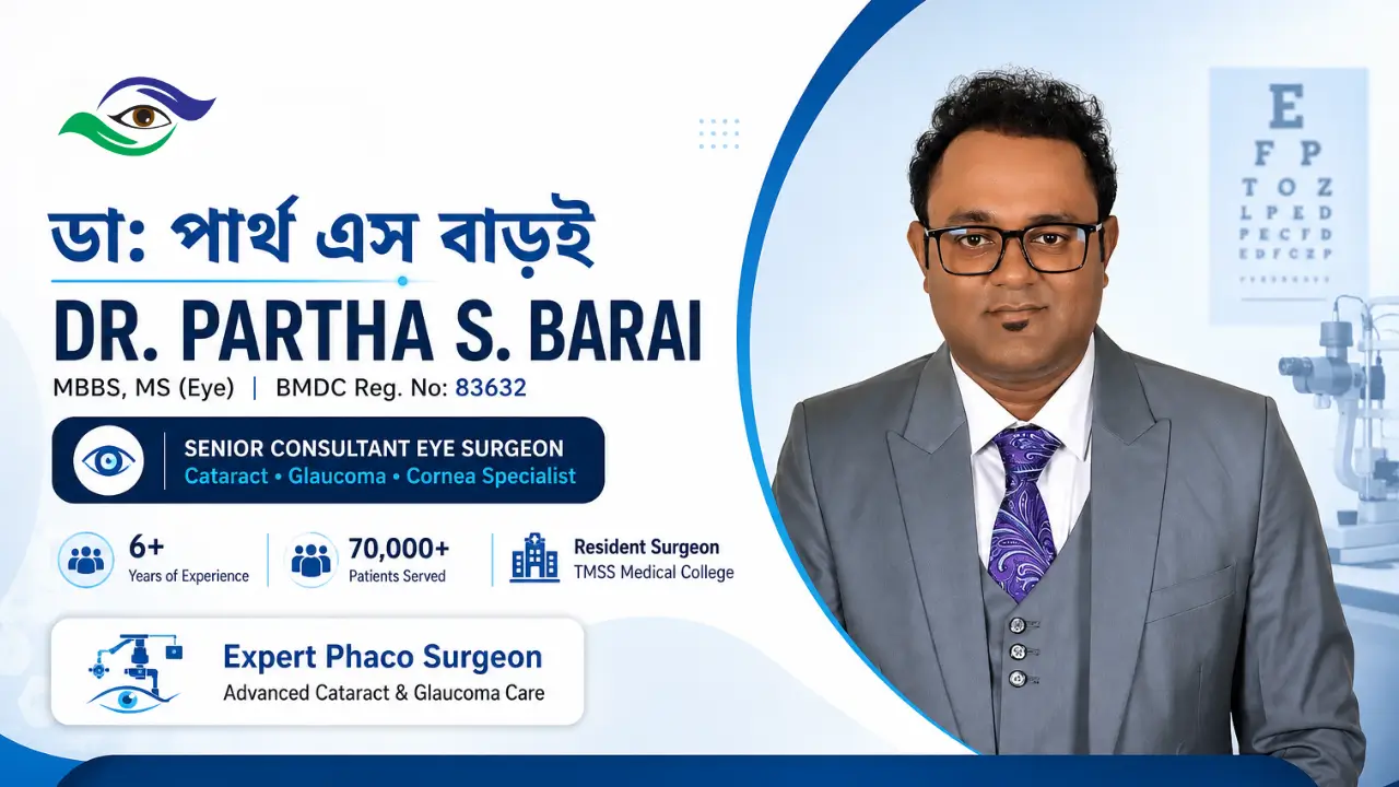 চোখের শুষ্কতা বা ড্রাই আই সিন্ড্রোমের আধুনিক চিকিৎসা - Ophthalmology Health Article by Dr. Partha S. Barai