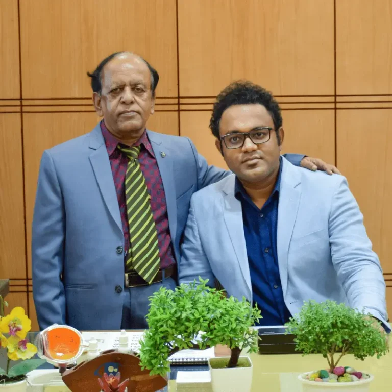 With my father - Dr. Partha S. Barai Professional Gallery